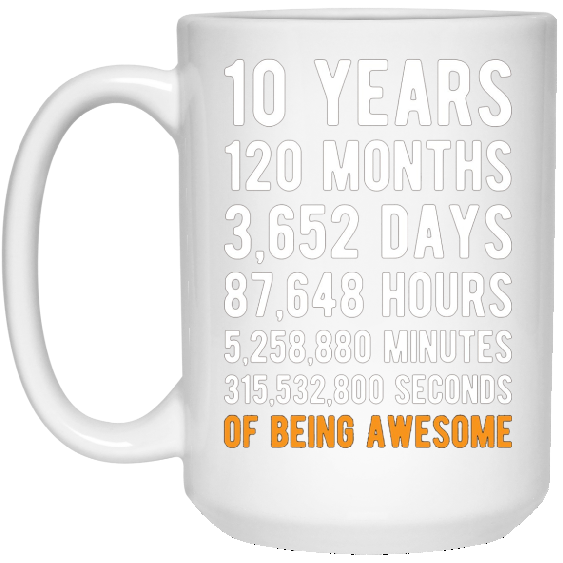 10th Birthday Gift T Shirt 10 Years Old Being Awesome Tee