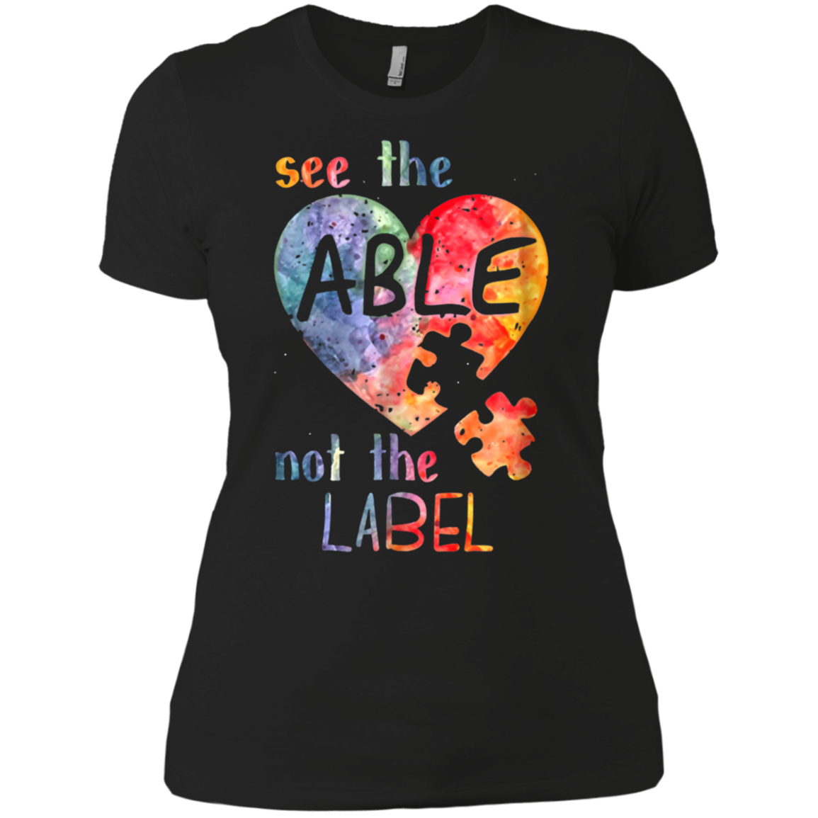 Autism Awarness See The Able Not The Label Shirt