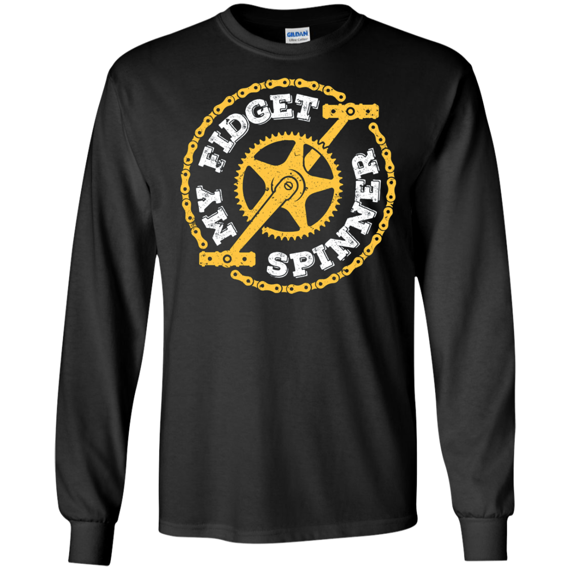 Bike Lover Funny Tshirt - My Fidget Spinner Tee Shirt Gift