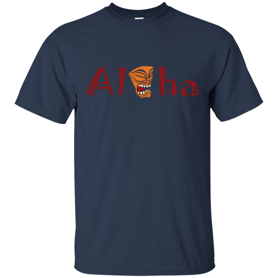 Aloha - Tiki Long Sleeve T-Shirt For Hawaii Lovers. Novelty