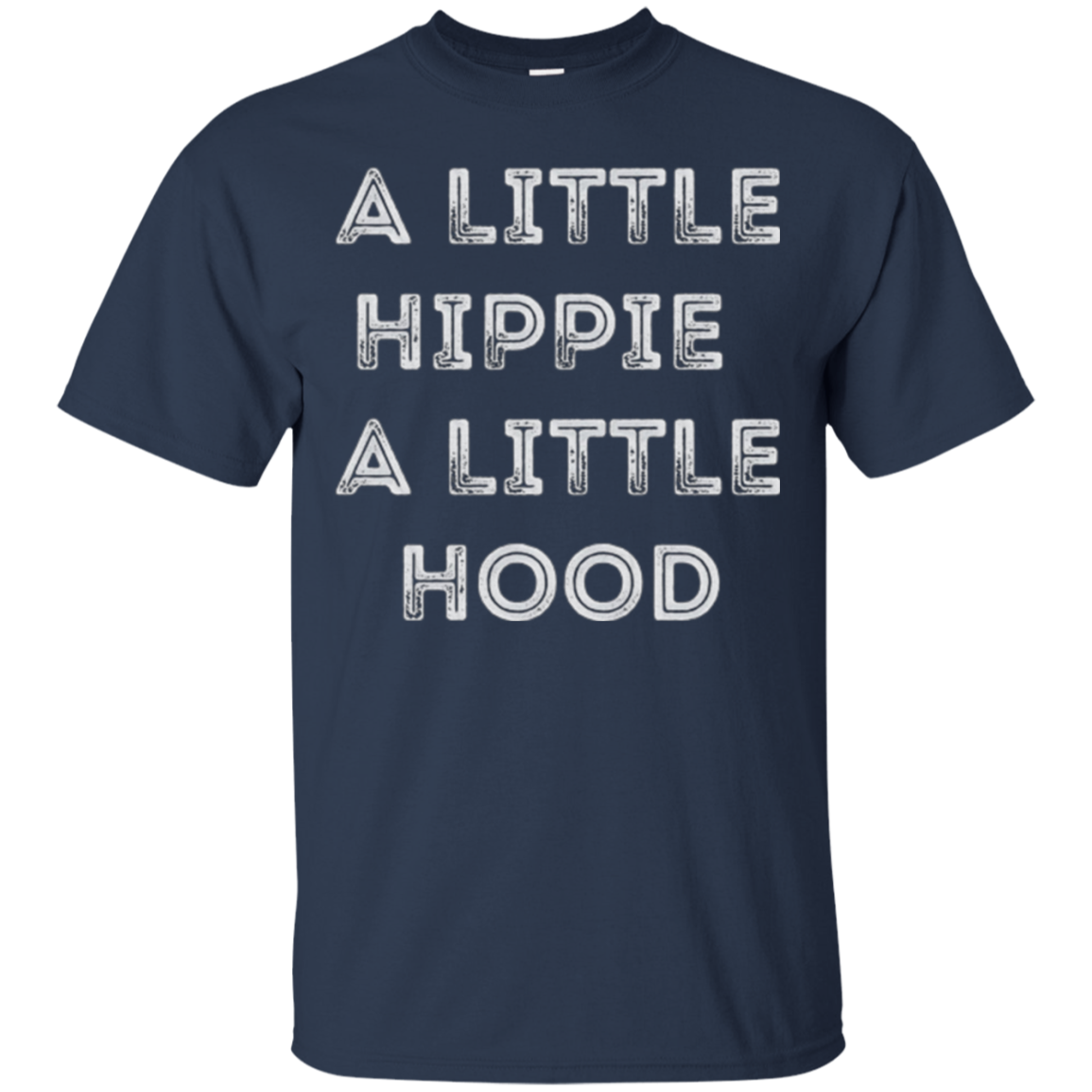 A Little Hippie A Little Hood Distressed Long Sleeve Shirt