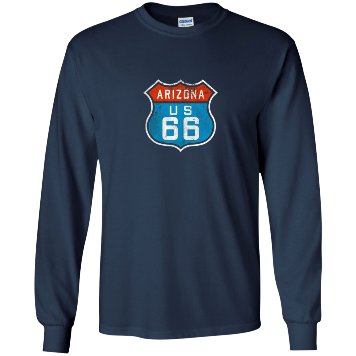 Arizona Route 66. Retro, Vintage, Distressed Grunge Tee