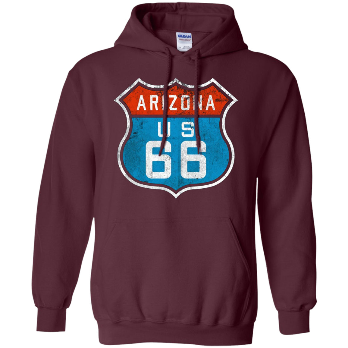 Arizona Route 66. Retro, Vintage, Distressed Grunge Tee