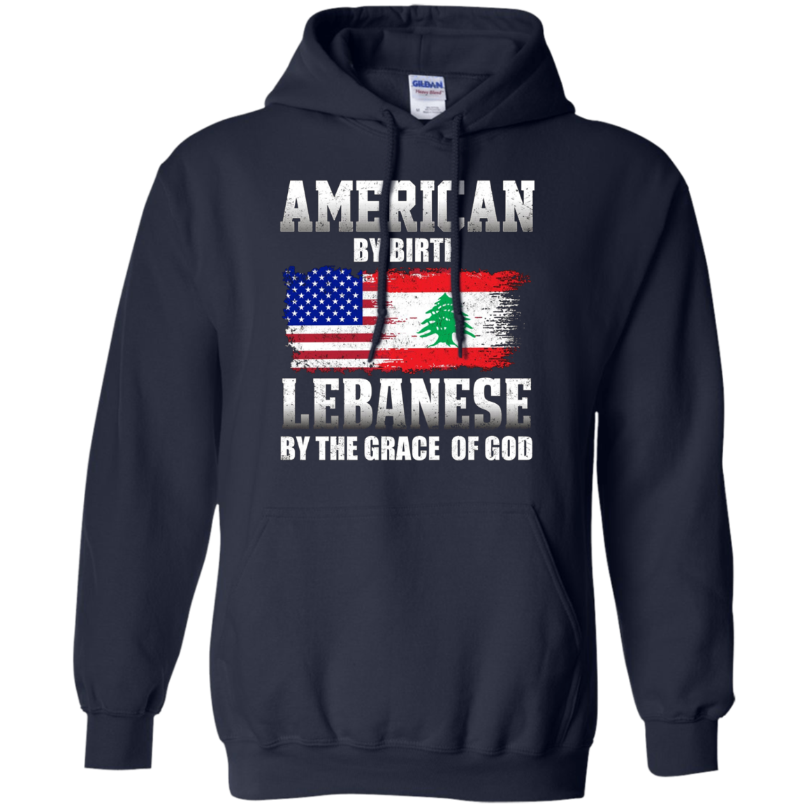 American By Birth Lebanese By The Grace Of God T-shirt