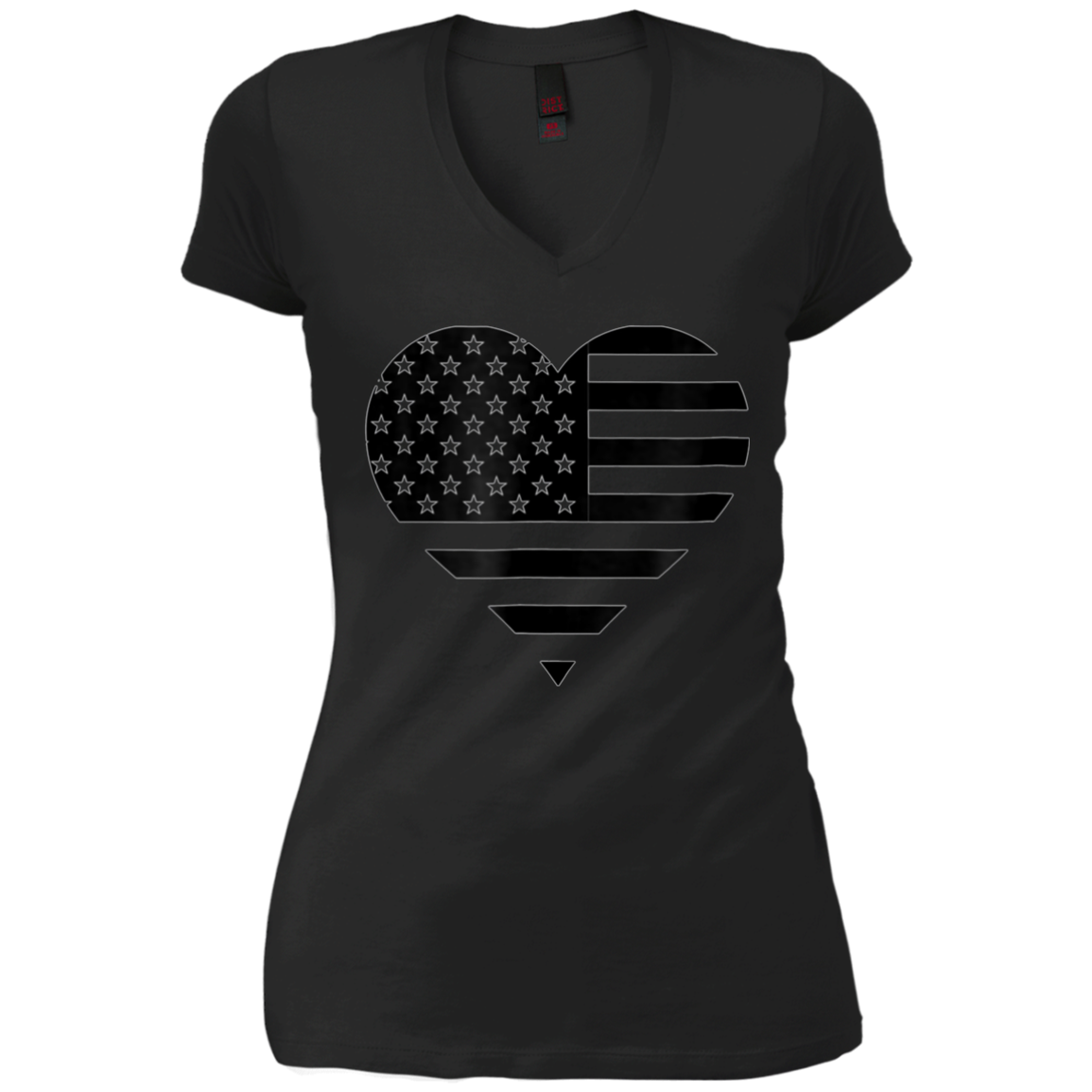 America Flag Heart shirt - Patriotic 4th of July Tshirt