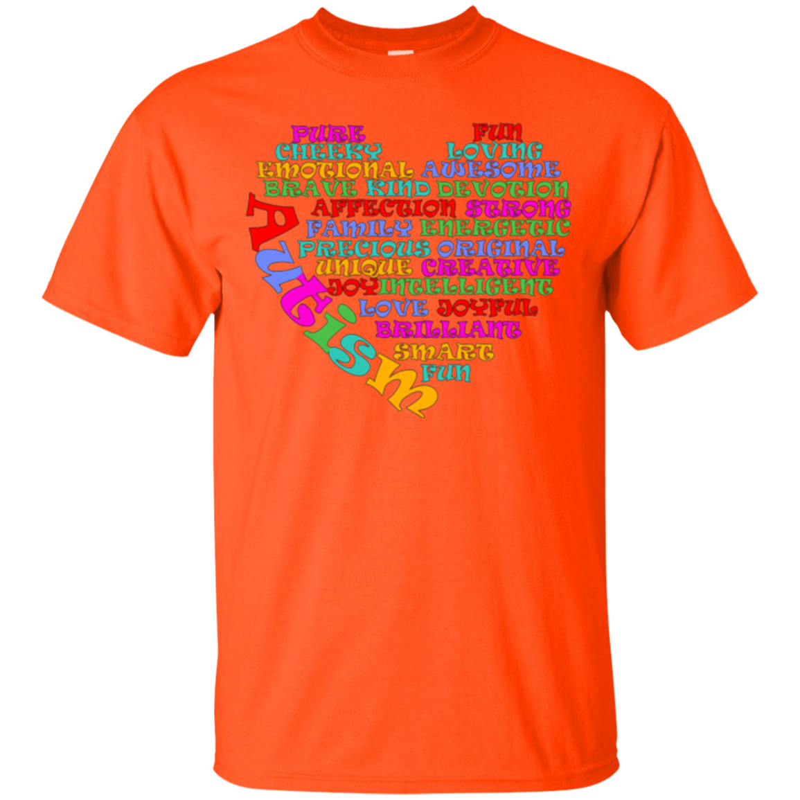 Autism Heart Shape Shirt - Womens Mens Kids