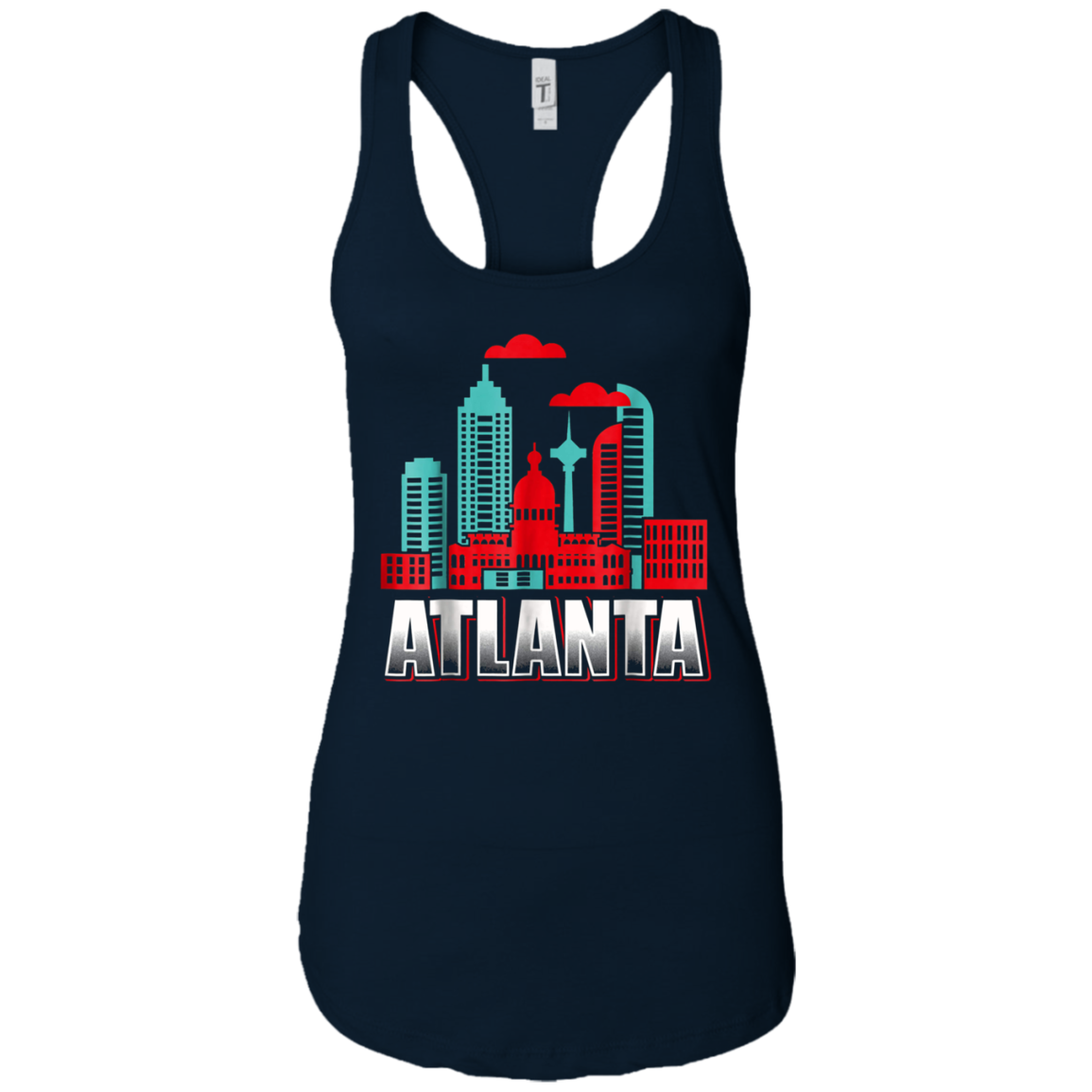 Atlanta T Shirt Funny Atlanta Georgia Skyline Souvenir Tee