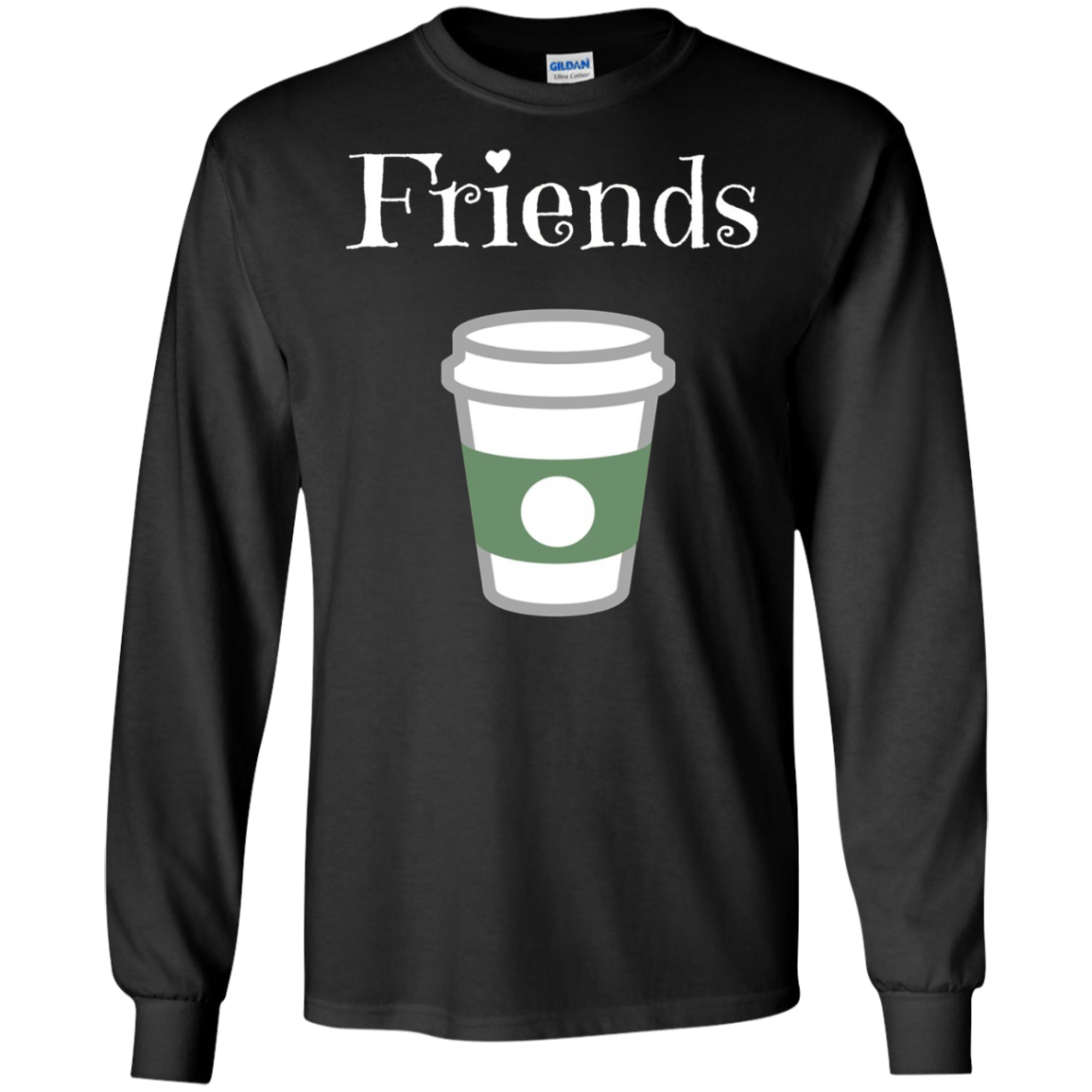 "FRIENDS" half of Best Friends Donut and Coffee T-Shirt