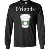 Image of "FRIENDS" half of Best Friends Donut and Coffee T-Shirt