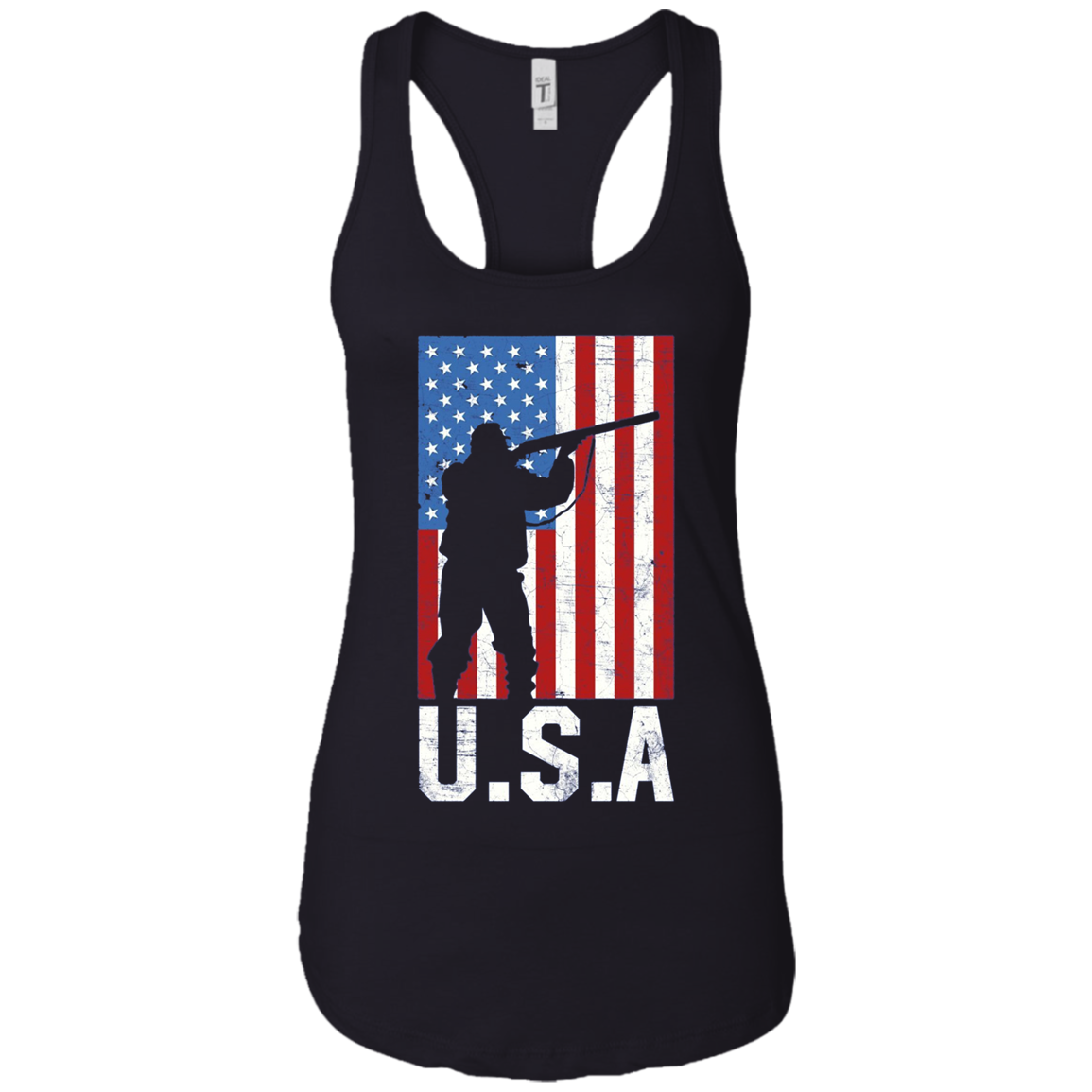 American Flag Long Sleeve Shirt Hunting 4th of July USA Gift