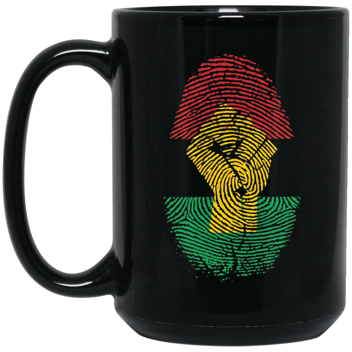 African Pride Fingerprint Black History T-Shirt