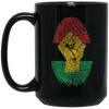 Image of African Pride Fingerprint Black History T-Shirt