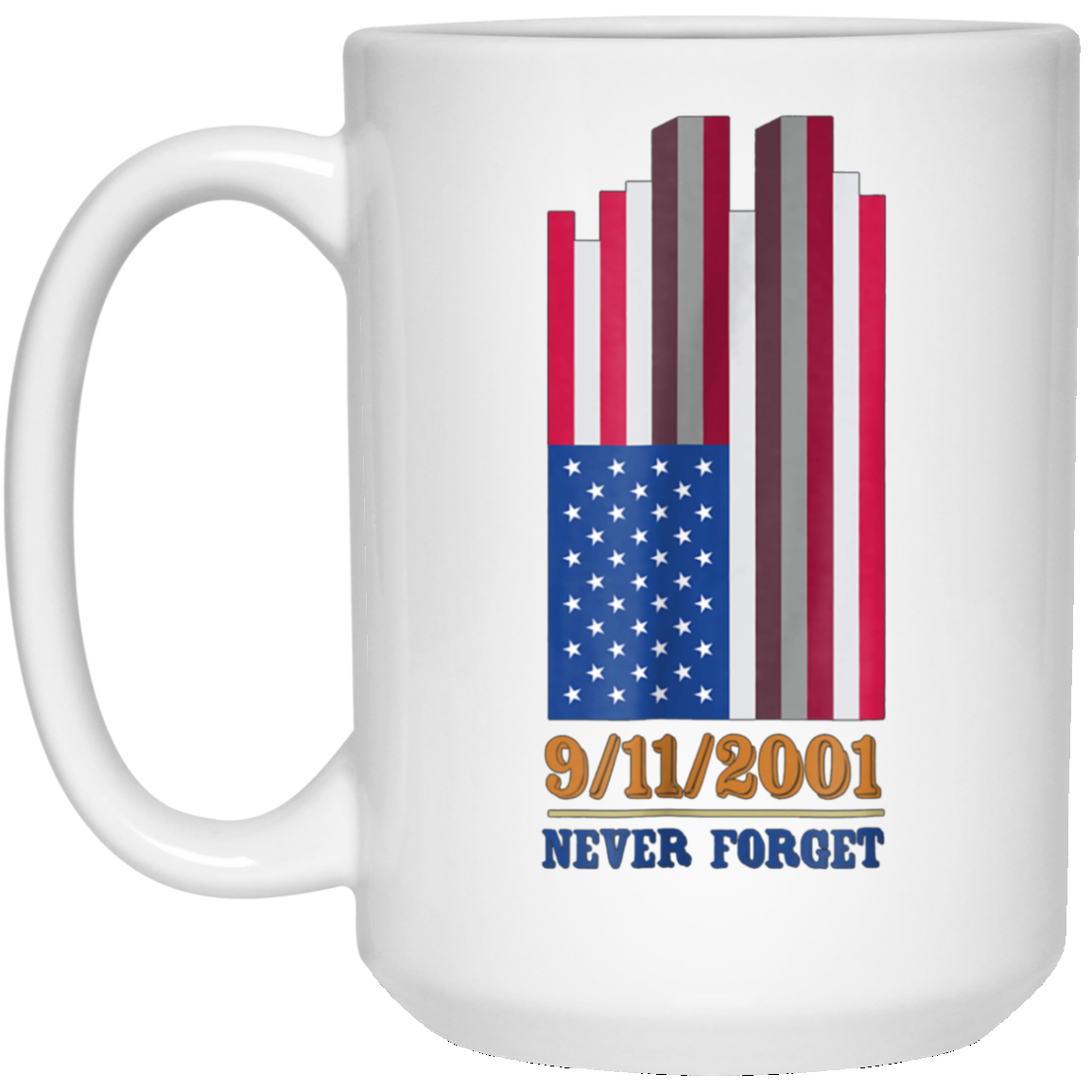 09-11-2001 Never Forget Twin Tower Was Attacked T-shirt