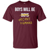 Image of T-shirt à manches longues pour adulte "Les garçons seront des humains décents"