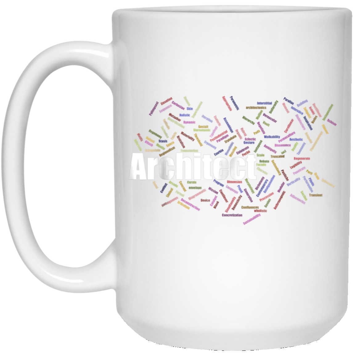 Architect Gift Terms T-Shirt Word Cloud Planner Draftsman