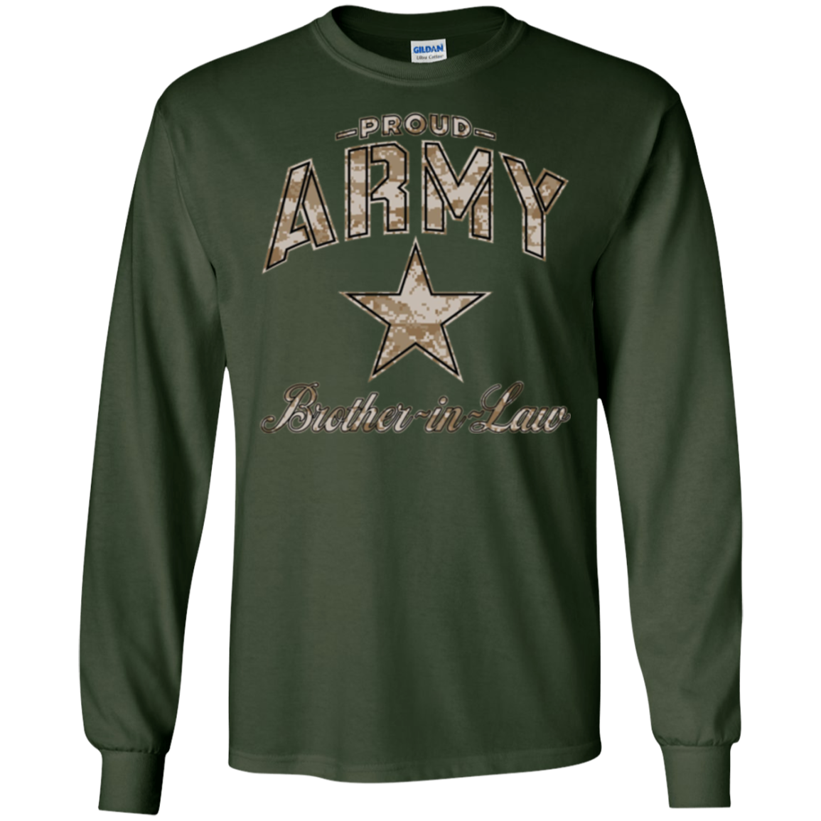 Army Brother-in-Law Shirts for Men and Boys (Camo)