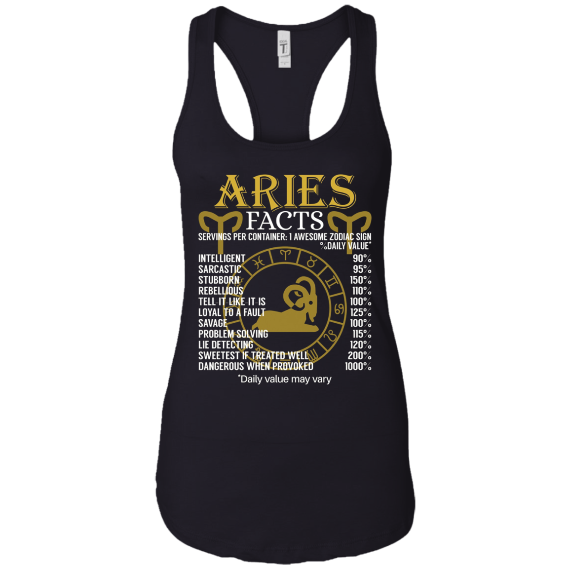 Aries Facts Zodiac Sign T-Shirt