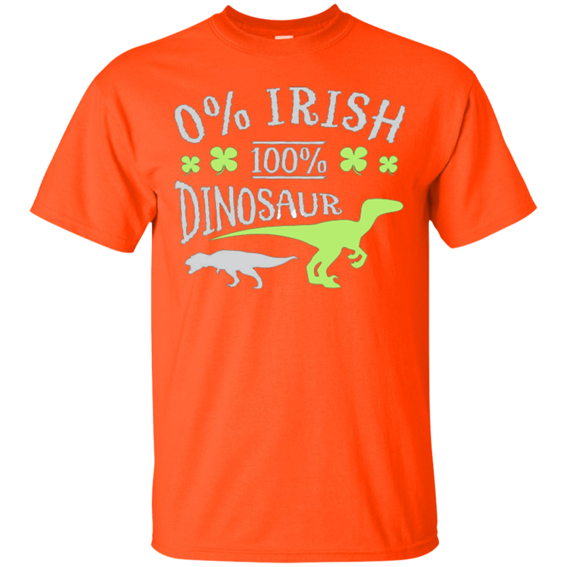 0% Irish 100% Dinosaur T-Shirt