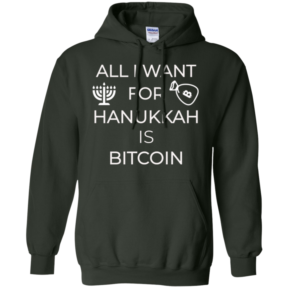 All I Want for Hanukkah is Bitcoin Chanukkah T-Shirt Hodl