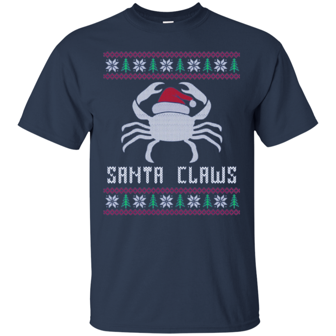 Santa Claws Festive Crab Ugly Christmas Gift Long Sleeve