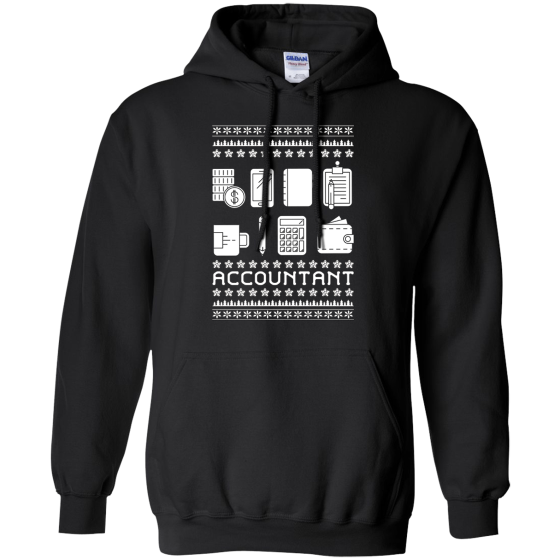 Christmas Ugly Sweater Style T-shirt Gift For Accountant