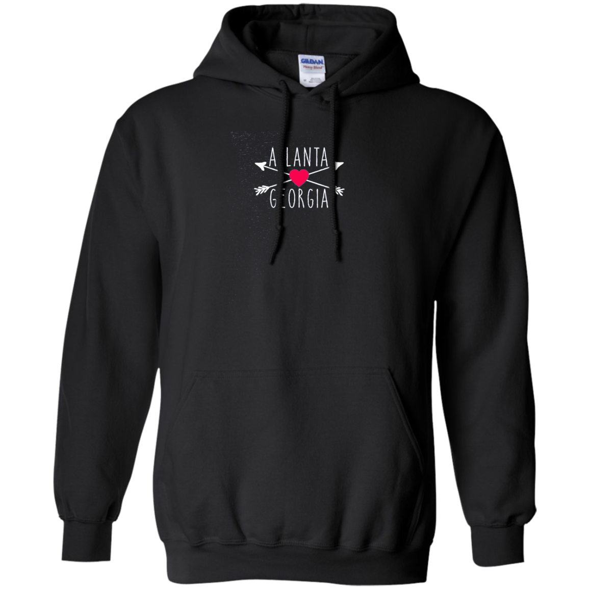 Atlanta GA Hearts and Arrows Tshirt by Scarebaby