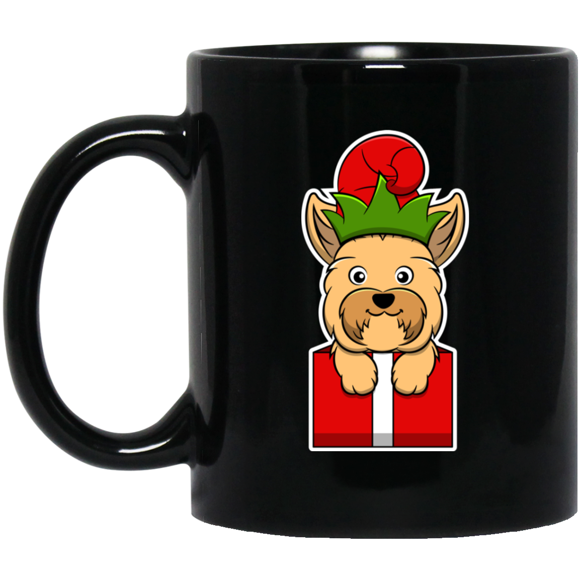 Christmas Yorkshire Terrier Dog T-Shirt, Puppy Xmas Gift