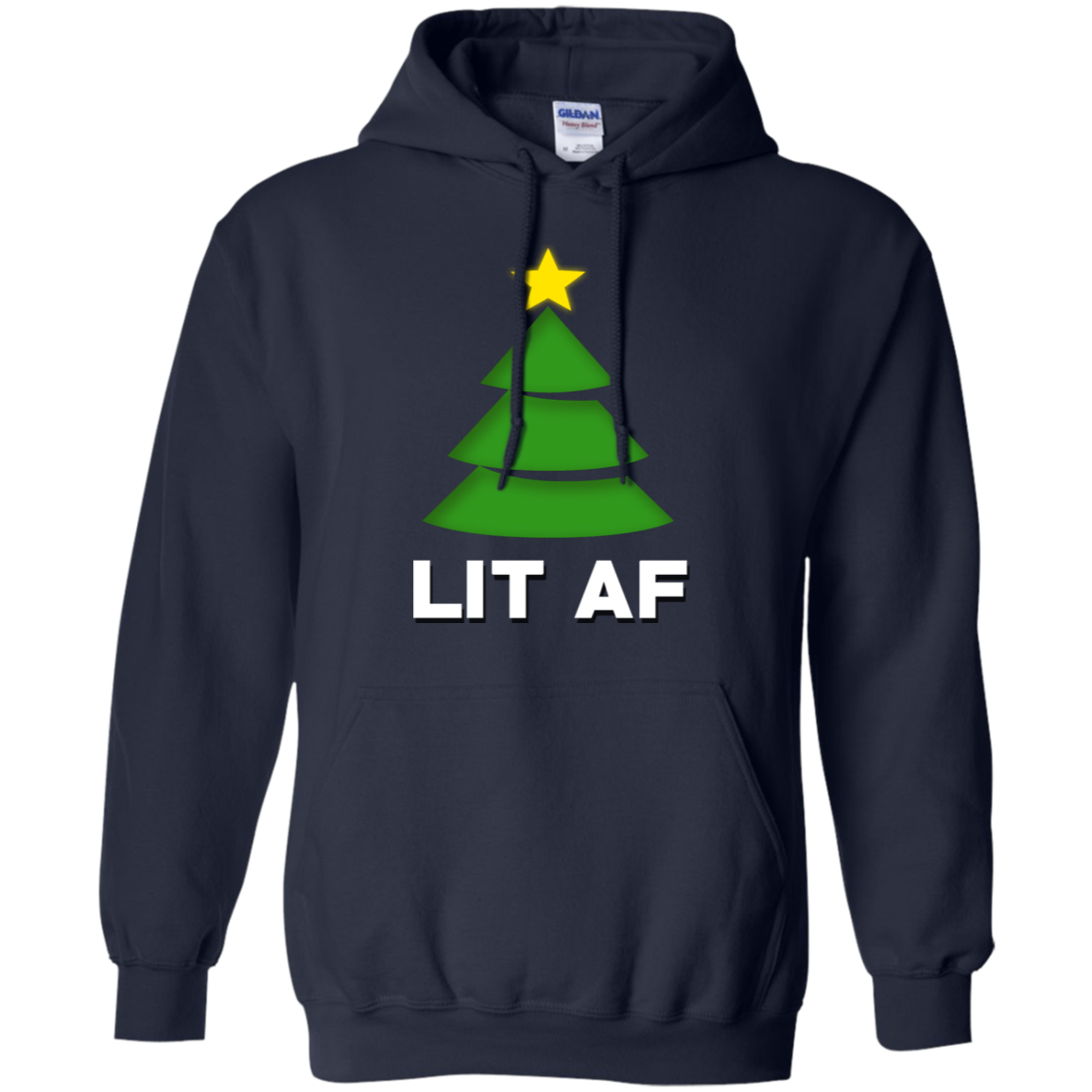 Christmas Tree Lit Af Funny Christmas Shirt