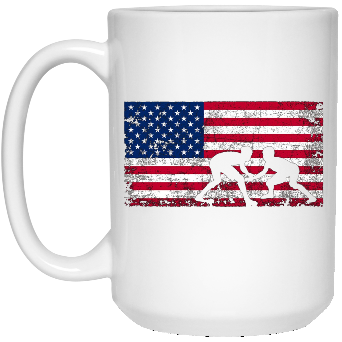 American Flag Wrestling T-shirt Wrestling Gift