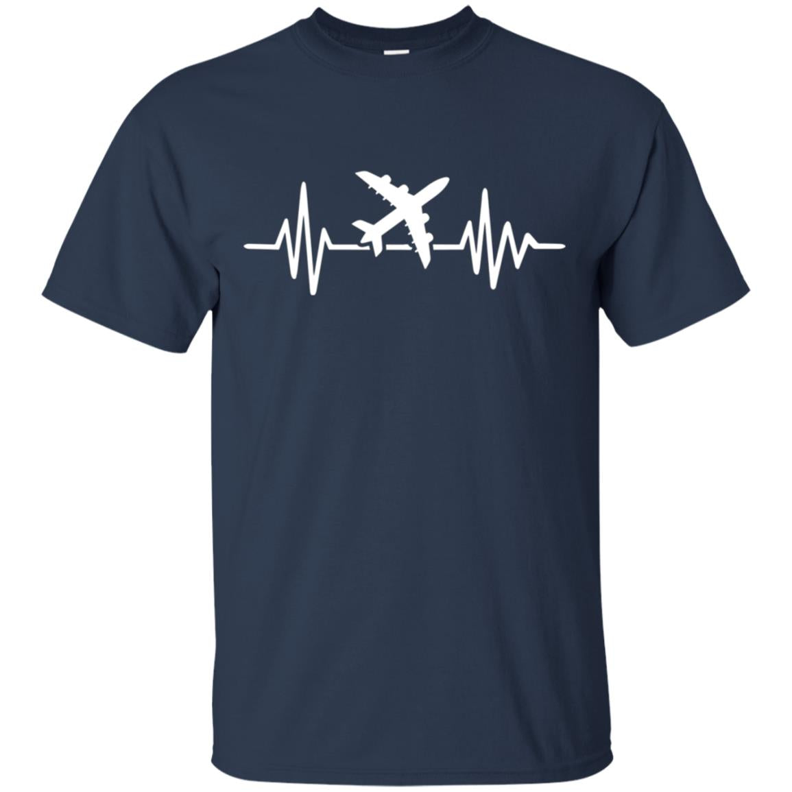 Airplane Shirt Funny Airplane Pilot Heartbeat Flying Tees