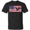 Image of American Flag Motocross Motorcycle Patriotic T-Shirt Fun