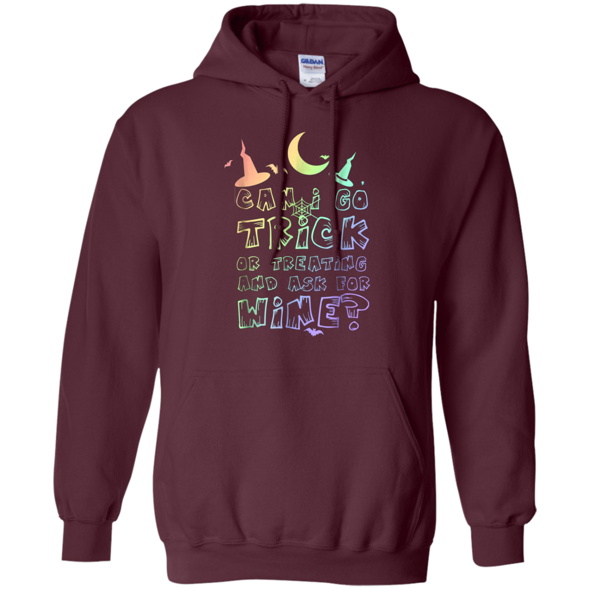 Adult Trick Or Treating For Wine Rainbow T-Shirt