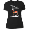 Image of Santa Merry Christmas Horse TShirt Farm Farmer Christmas Tee