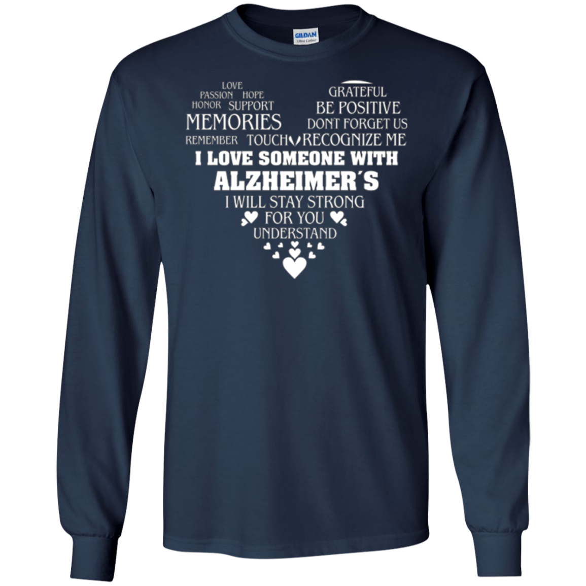 Alzheimer awareness t-shirt for family member