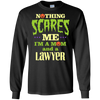 Image of Funny Halloween T-shirt For Lawyer Mom - Nothing Scares Me