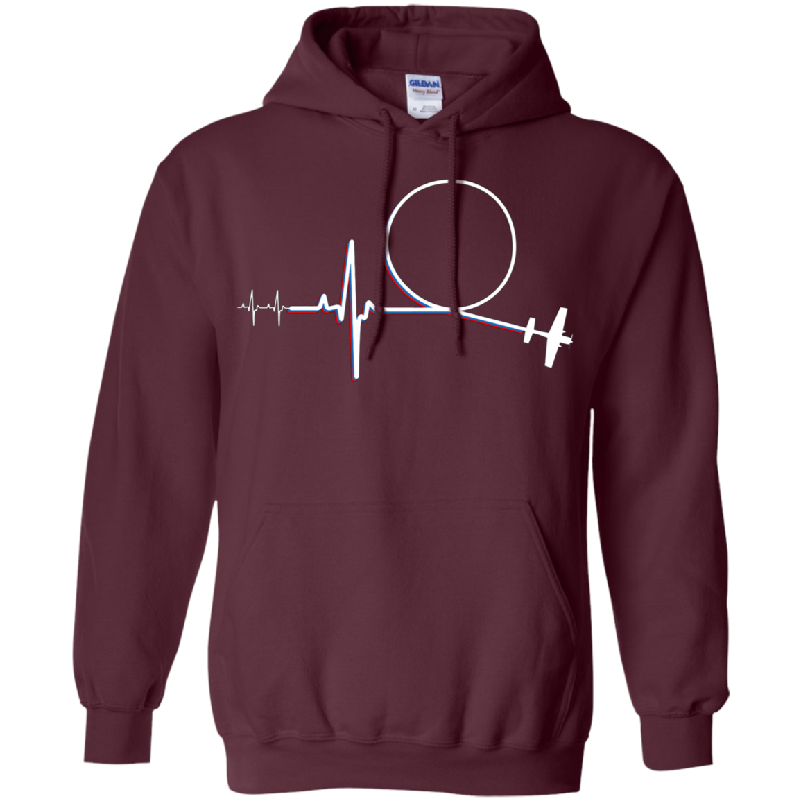 Aerobatic Pilot Heartbeat | Airshow Fan Aerobatic Pilot Tee