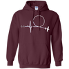 Image of Aerobatic Pilot Heartbeat | Airshow Fan Aerobatic Pilot Tee