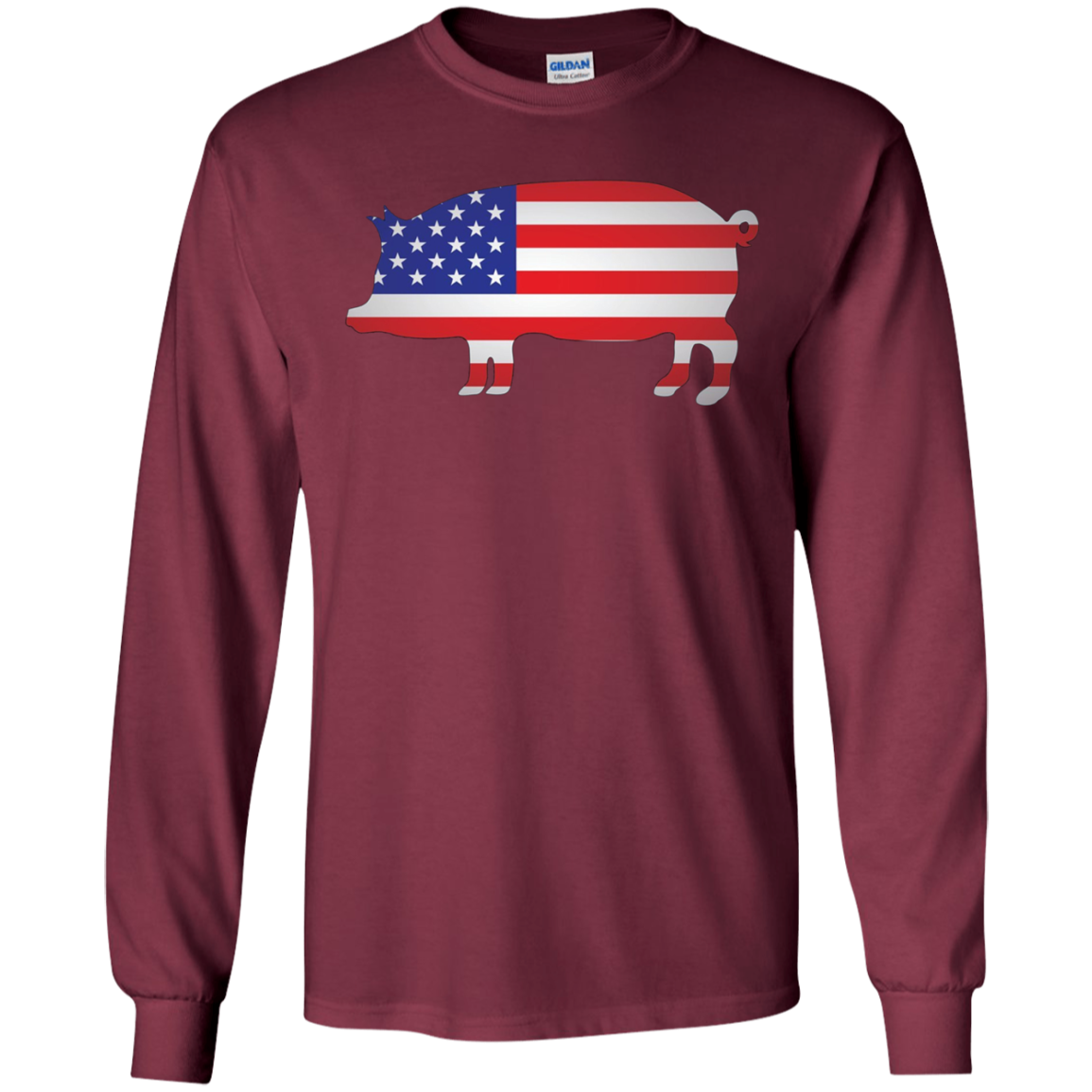 American Flag Pig Shirt 4th of July Independence Day Gift