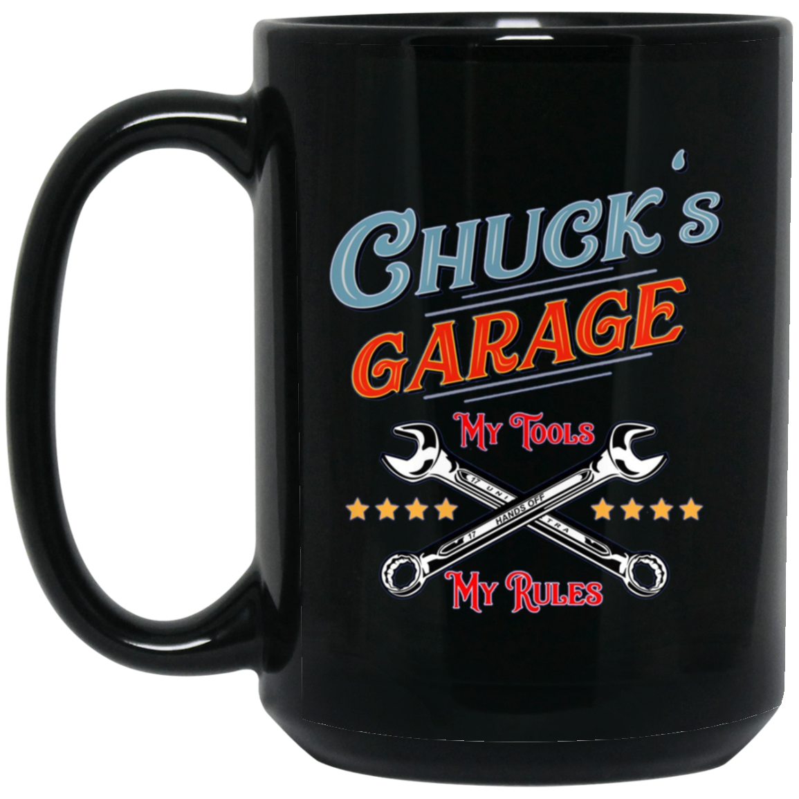 Chuck's Garage funny long sleeve tee shirt