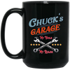 Image of Chuck's Garage funny long sleeve tee shirt