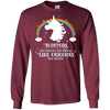 Image of Auditors Fabulous Magical Unicorns Funny Long Sleeve Shirt