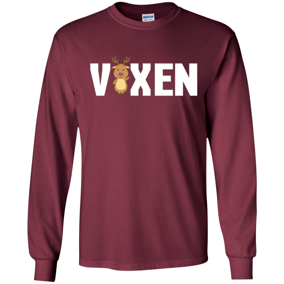 Santa's Reindeer T-shirt - Vixen Christmas Reindeer