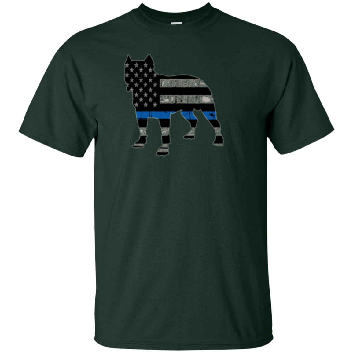 American Flag Pitbull T-Shirt