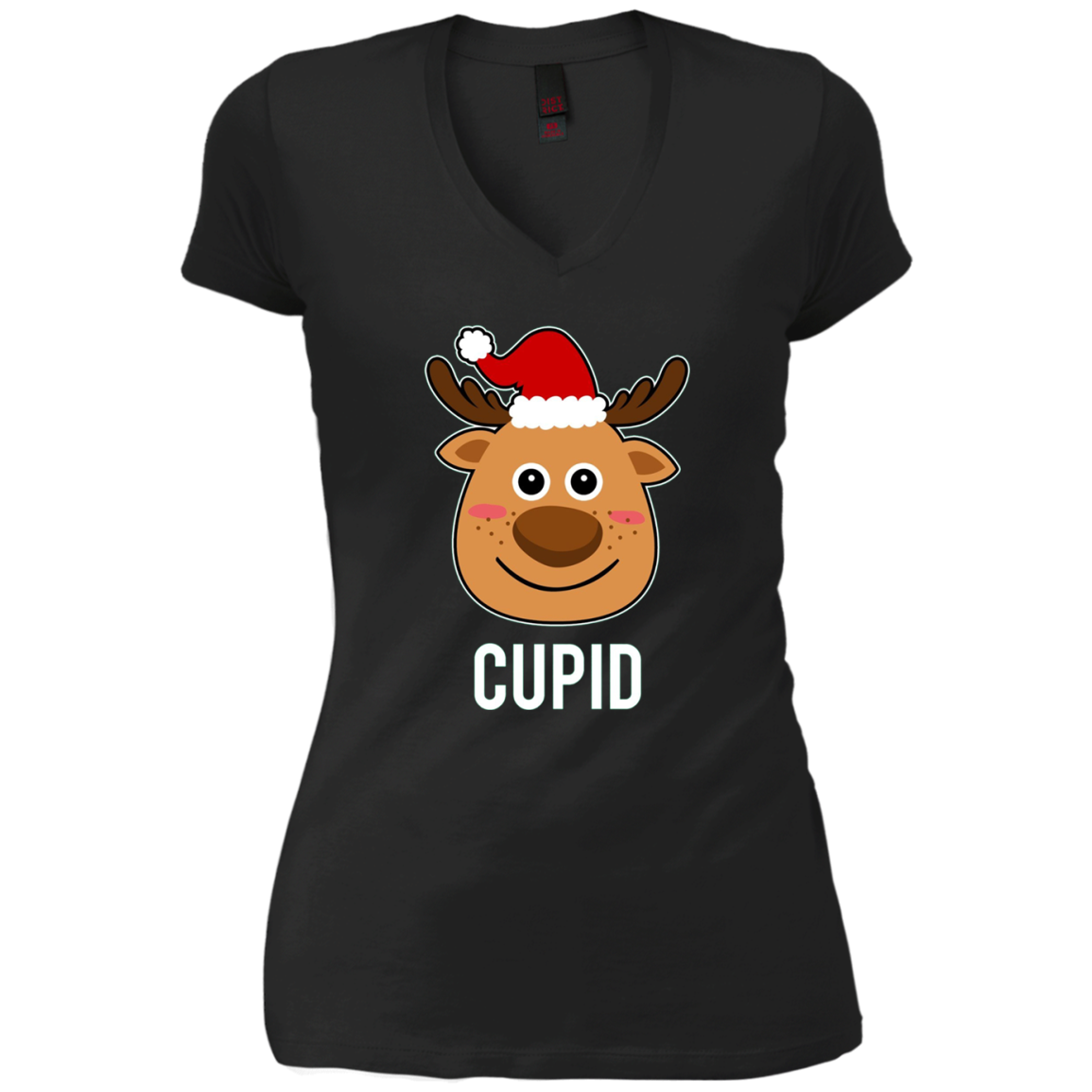 Santa Reindeer Cupid T-Shirt Christmas Group Costume Tee
