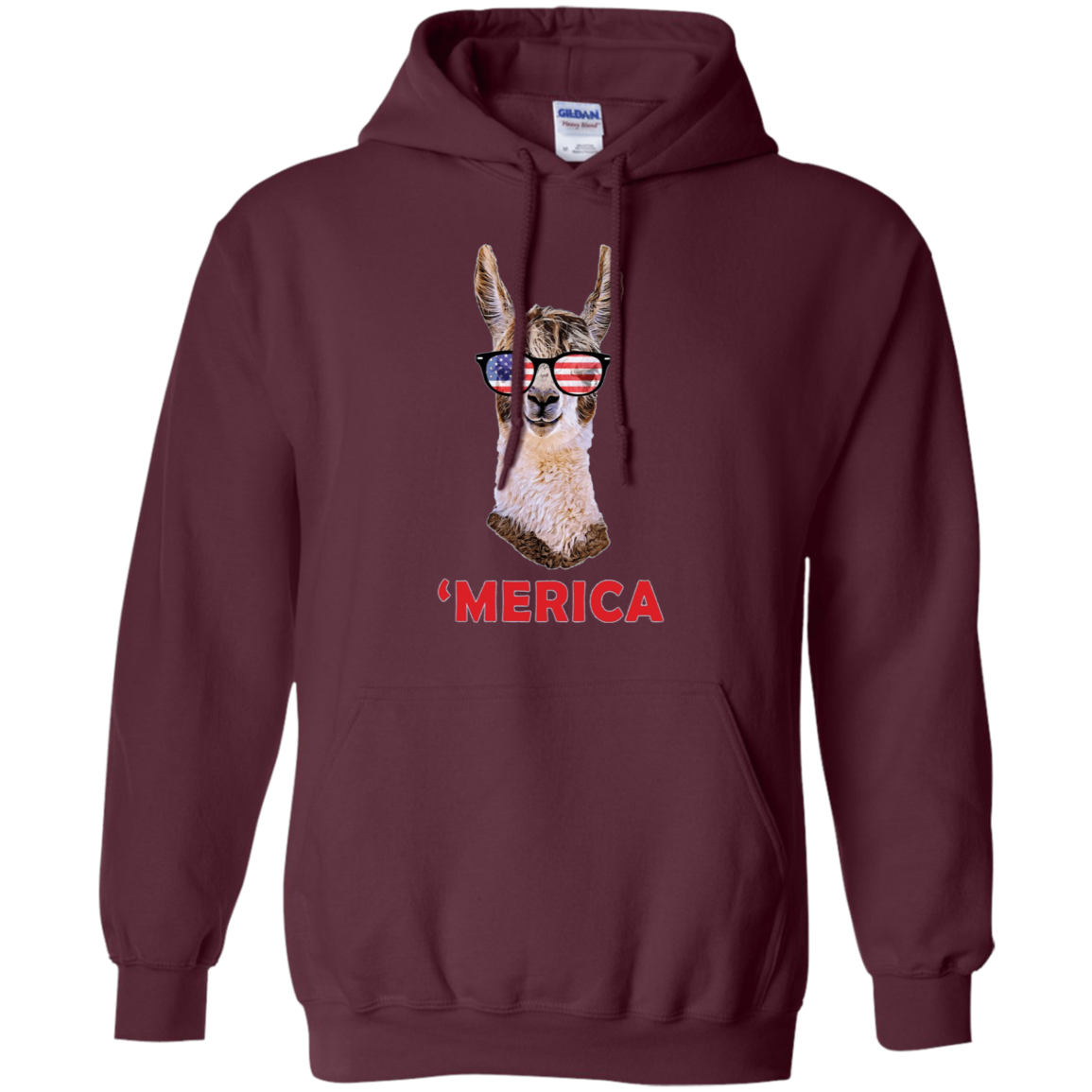 'Merica Llama Patriotic USA July 4 Sunglasses Funny T-Shirt