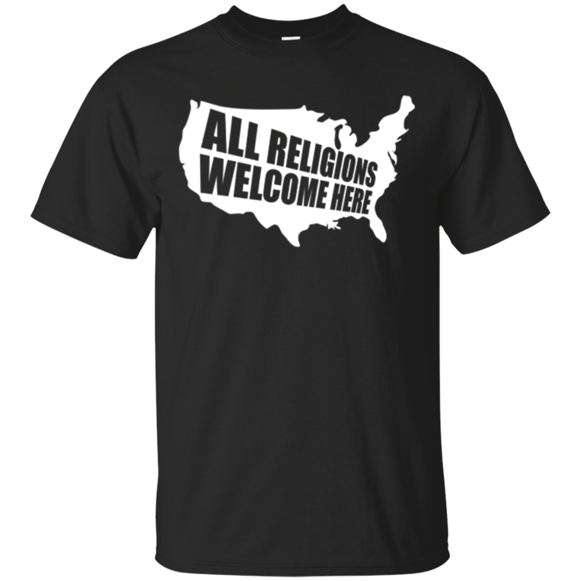 Toutes les RELIGIONS sont les bienvenues ici Protest T Shirt-anti Trump Ban