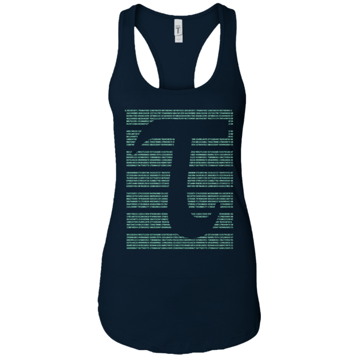 All Tau Number on one Shirt with Tau 2Pi Symbol T-Shirt