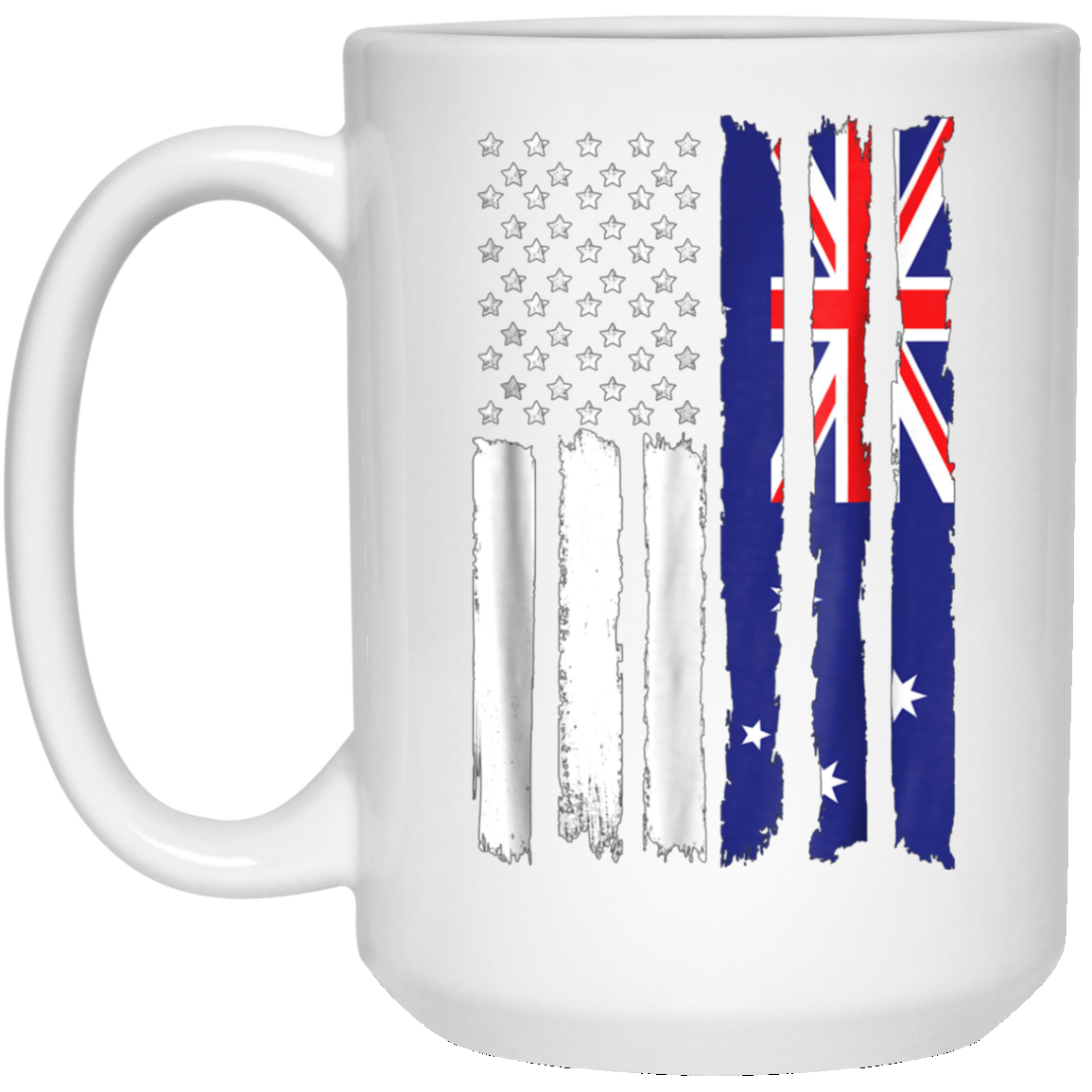 American Australia Patriotic Flag T-shirt