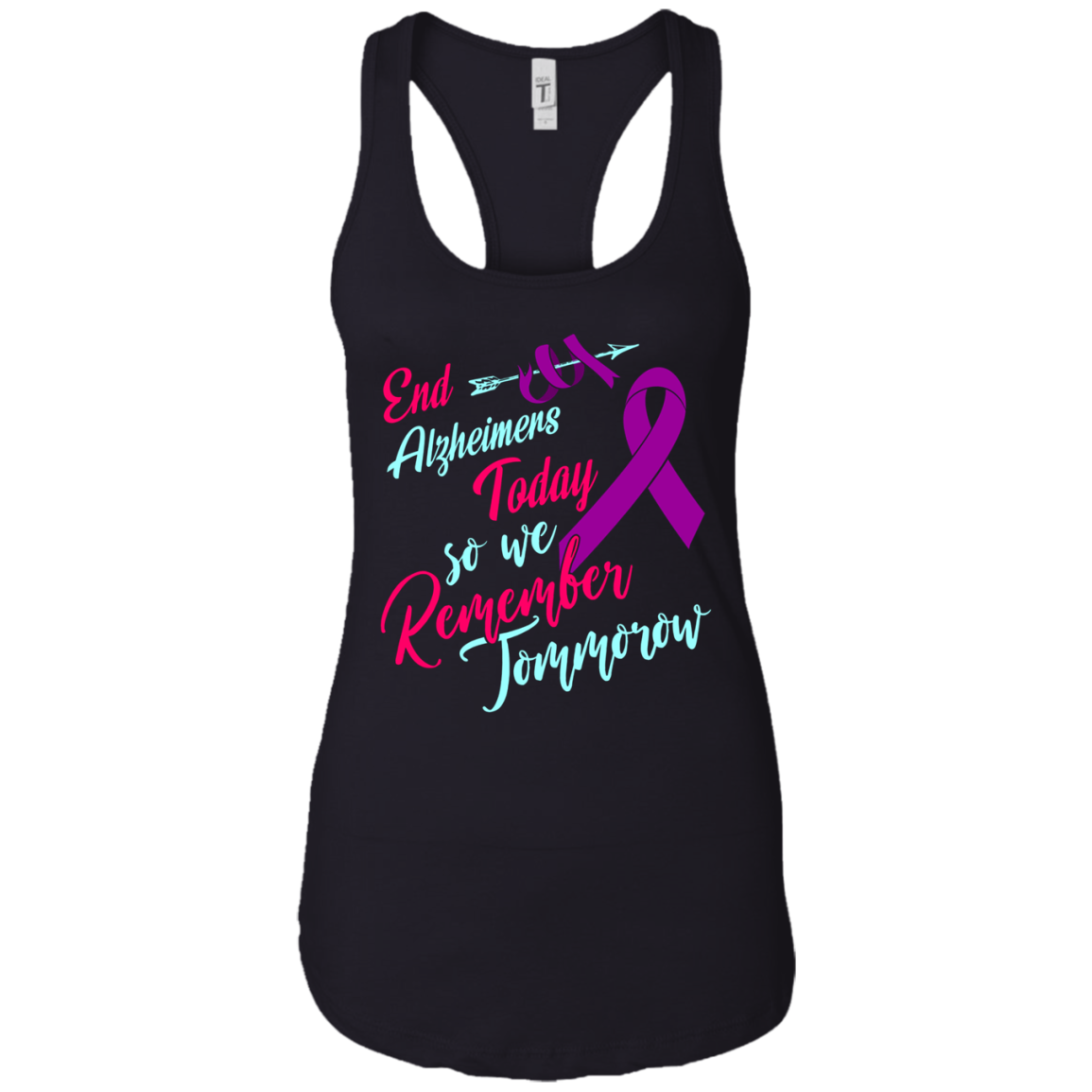 Alzheimer's Awareness T Shirts Purple Ribbon EndAlz Tees