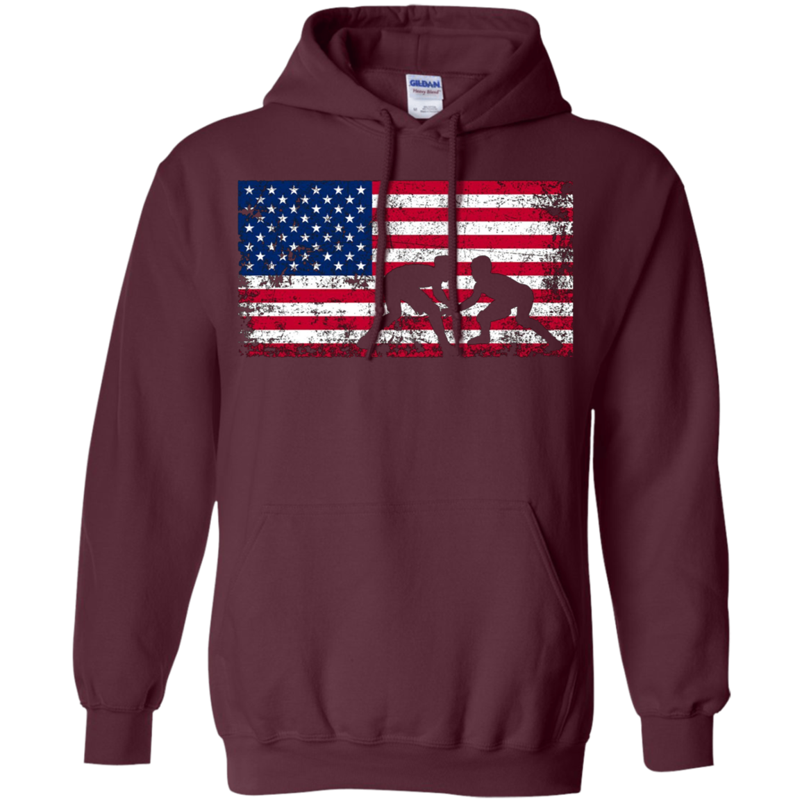 American Flag Wrestling T-shirt Wrestling Gift